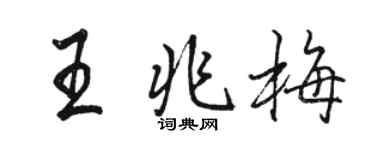 骆恒光王兆梅行书个性签名怎么写