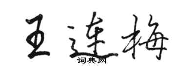 骆恒光王连梅行书个性签名怎么写
