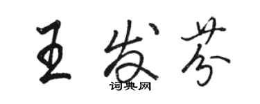 骆恒光王发芬行书个性签名怎么写