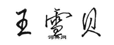 骆恒光王雪贝行书个性签名怎么写