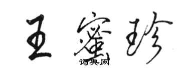 骆恒光王蜜珍行书个性签名怎么写