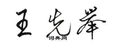 骆恒光王先举行书个性签名怎么写