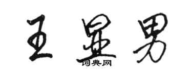 骆恒光王显男行书个性签名怎么写