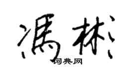 王正良冯彬行书个性签名怎么写