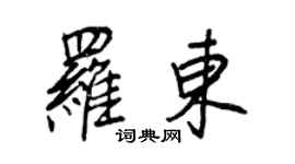 王正良罗东行书个性签名怎么写