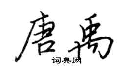 王正良唐禹行书个性签名怎么写