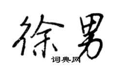 王正良徐男行书个性签名怎么写