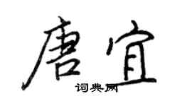 王正良唐宜行书个性签名怎么写