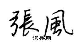 王正良张风行书个性签名怎么写