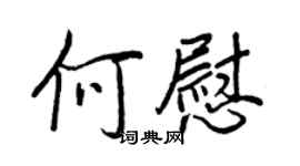王正良何慰行书个性签名怎么写