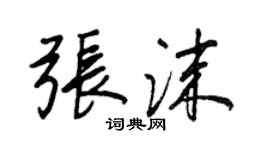 王正良张沫行书个性签名怎么写