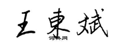 王正良王东斌行书个性签名怎么写