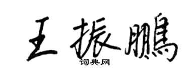 王正良王振鹏行书个性签名怎么写