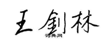 王正良王剑林行书个性签名怎么写