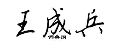 王正良王成兵行书个性签名怎么写