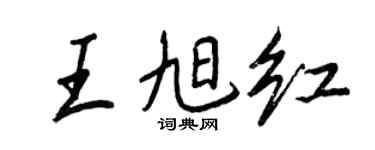 王正良王旭红行书个性签名怎么写