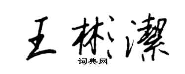 王正良王彬洁行书个性签名怎么写