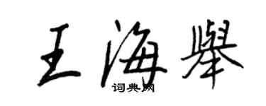 王正良王海举行书个性签名怎么写