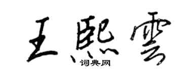 王正良王熙云行书个性签名怎么写