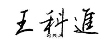 王正良王科进行书个性签名怎么写