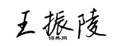 王正良王振陵行书个性签名怎么写