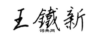 王正良王铁新行书个性签名怎么写