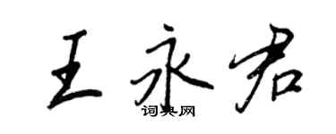 王正良王永君行书个性签名怎么写