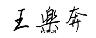 王正良王乐奔行书个性签名怎么写