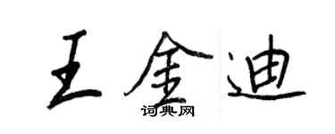 王正良王金迪行书个性签名怎么写