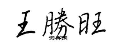 王正良王胜旺行书个性签名怎么写