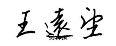 王正良王远望行书个性签名怎么写