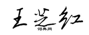 王正良王芝红行书个性签名怎么写