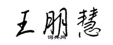 王正良王朋慧行书个性签名怎么写