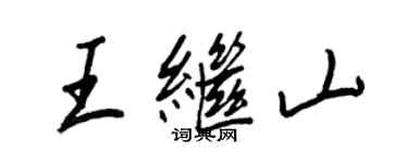 王正良王继山行书个性签名怎么写