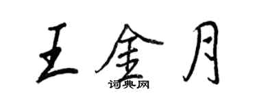 王正良王金月行书个性签名怎么写