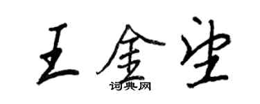 王正良王金望行书个性签名怎么写