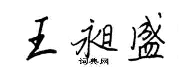 王正良王昶盛行书个性签名怎么写