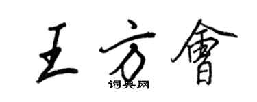 王正良王方会行书个性签名怎么写