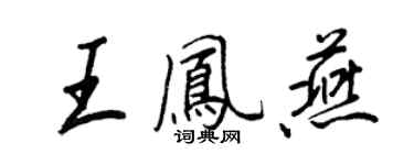 王正良王凤燕行书个性签名怎么写
