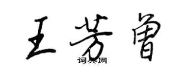 王正良王芳曾行书个性签名怎么写