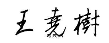 王正良王尧树行书个性签名怎么写
