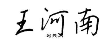 王正良王河南行书个性签名怎么写