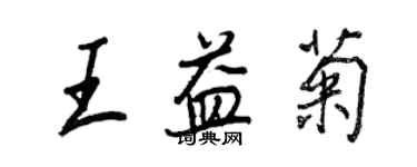 王正良王益菊行书个性签名怎么写