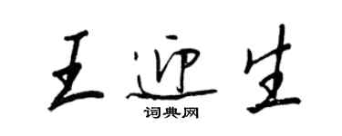 王正良王迎生行书个性签名怎么写