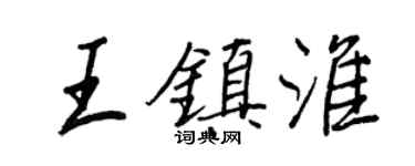 王正良王镇淮行书个性签名怎么写