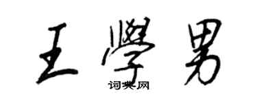 王正良王学男行书个性签名怎么写