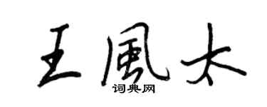 王正良王风太行书个性签名怎么写