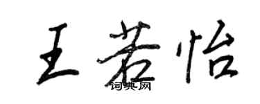 王正良王若怡行书个性签名怎么写