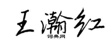 王正良王瀚红行书个性签名怎么写