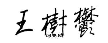 王正良王树郁行书个性签名怎么写